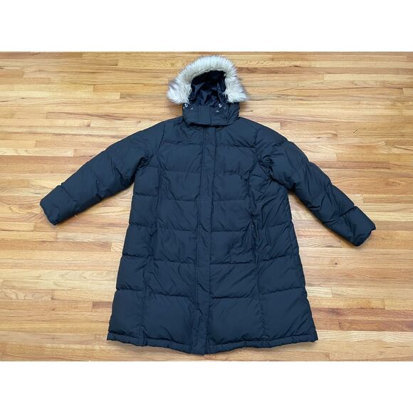 L.L. Bean Women's 2X Black Jacket Polyester Parka Down Casual Hooded Outdoor - Picture 1 of 13